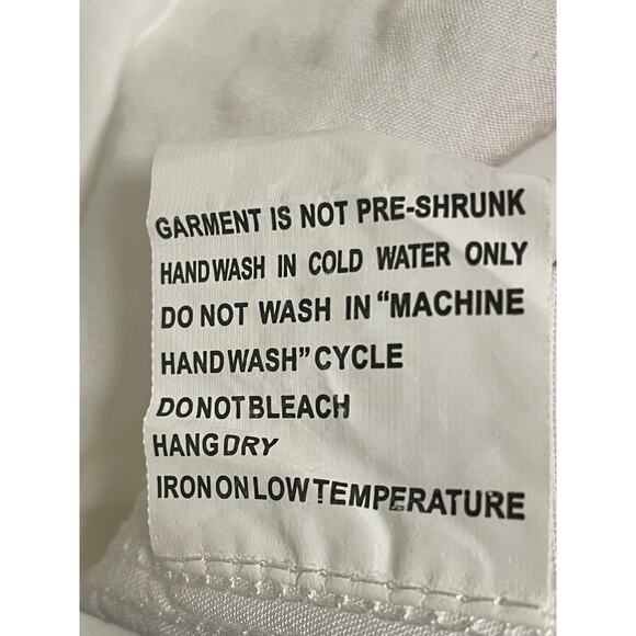 Solitaire Swim White Crochet Boho Beach Swimsuit Cover Up size Medium - Picture 8 of 10